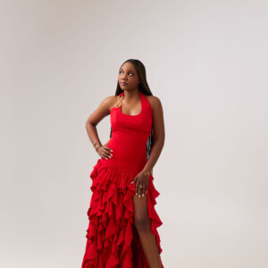 Janelle ruffle dress