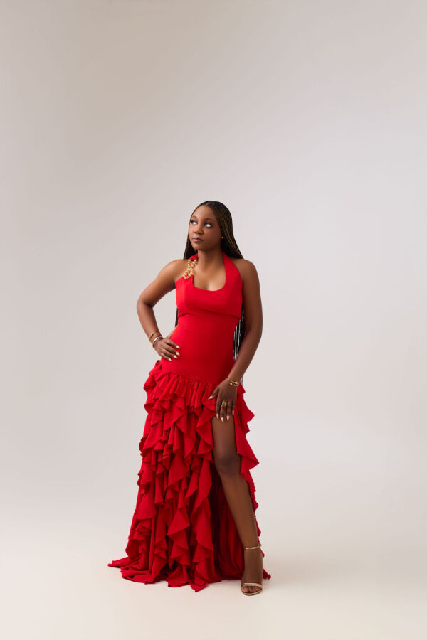 Janelle ruffle dress